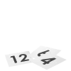 Numéro de table carré souple 1 à 100