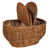 Panier de Pique-nique Vintage en osier 50 x 28 cm H 43 cm