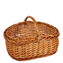 Panier Vintage en osier Ø 26-44 cm H 24-30 cm