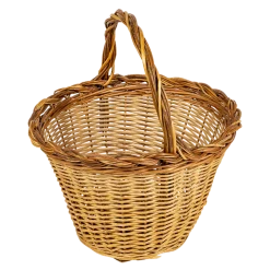 Panier Vintage en osier Ø 26-44 cm H 24-30 cm