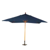 Parasol Louisiane bleu 300 x 300 cm + socle acier 30 x 30