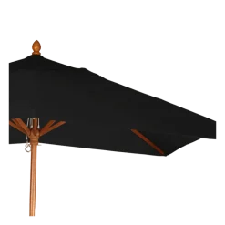 Parasol Louisiane noir 300 x 300 cm + socle acier 30 x 30 cm