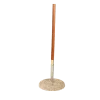 Parasol Louisiane taupe 300 x 300 cm + socle granit Ø 50 cm