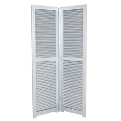 Paravent Louisiane gris acier 2 feuilles L 130 cm H 205 cm