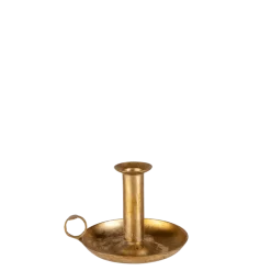 Petit bougeoir Vintage doré H 6-17 cm