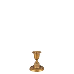 Petit bougeoir Vintage doré H 6-17 cm