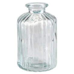 Petit contenant en verre blanc vintage Ø 2-3 cm H 12-17 cm
