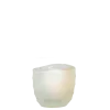 Photophore Capri blanc Ø int 5 cm Ø ext 6,5 cm H 6 cm