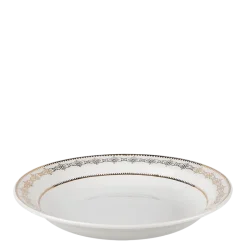 Plat creux Vintage blanc et doré Ø 27-32 cm