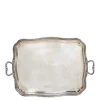 Plateau argenté vintage 40-45 x 30-35 cm