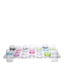 Plateau bubbles plexi sur pied 55 x 35 cm H 8 cm