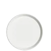 Plateau de service blanc antidérapant Ø 39,5 cm H 3 cm