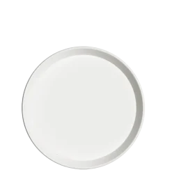 Plateau de service blanc antidérapant Ø 39,5 cm H 3 cm
