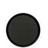 Plateau de service noir antidérapant Ø 39,5 cm H 3 cm
