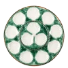 Plat à huître Vintage vert Ø 34 cm
