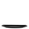 Plat ovale allongé noir 38,5 x 15 cm