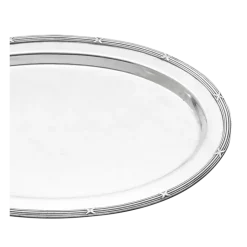 Plat ovale argent Louis XVI 33 x 52 cm