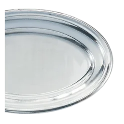 Plat ovale argent 33 x 50 cm