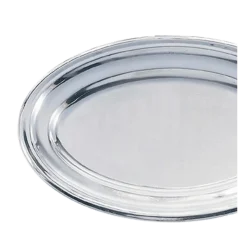 Plat ovale argent 40 x 60 cm