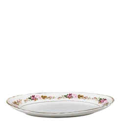 Plat ovale Vintage fleuri 35-40 x 22-27cm