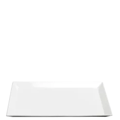 Plat porcelaine blanc 48 x 32 cm H 2,7 cm