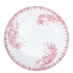 Plat rond Vintage rouge rose Ø 27-32 cm