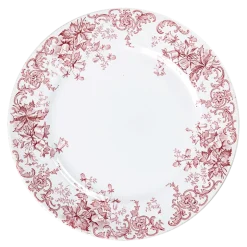 Plat rond Vintage rouge rose Ø 27-32 cm
