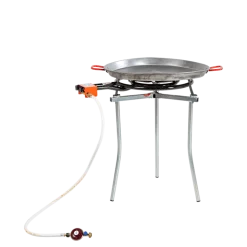 Poêle à paëlla Ø 70 cm avec réchaud et trépied