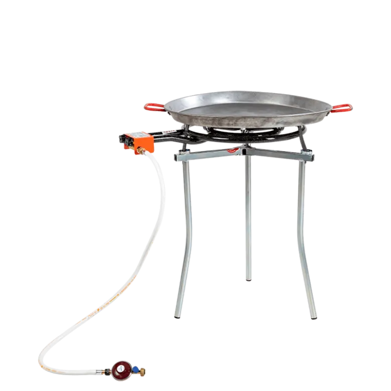 Poêle à paëlla Ø 70 cm avec réchaud et trépied