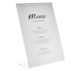 Porte-menu plexi A4