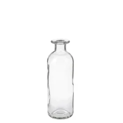 Pot à pharmacie vintage verre blanc petit format H 8-20 cm