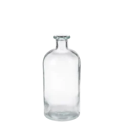 Pot à pharmacie vintage verre blanc petit format H 8-20 cm