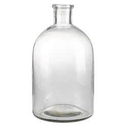 Pot à pharmacie vintage verre blanc grand format H 20-30 cm