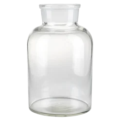 Pot à pharmacie vintage verre blanc grand format H 20-30 cm