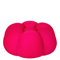 Pouf Bulle framboise Ø 80 cm H 37 cm