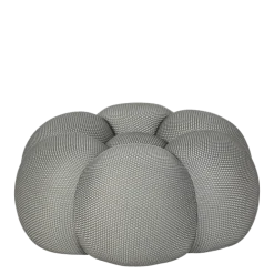 Pouf Bulle gris Ø 80 cm H 37 cm