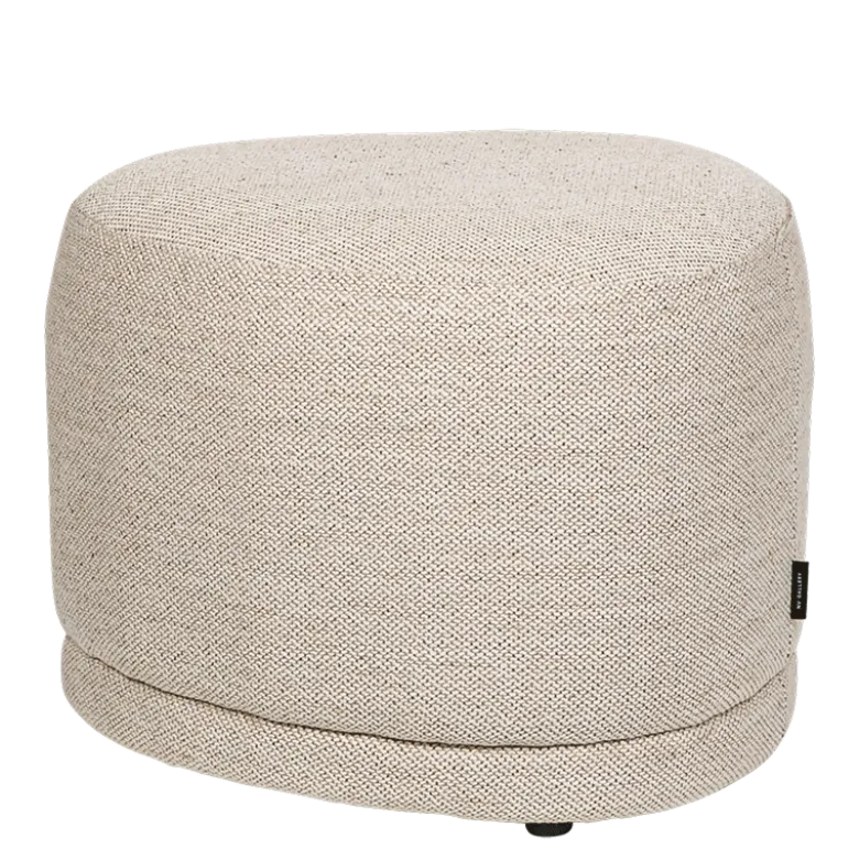 Pouf Galet beige 38 x 50 cm H 41 cm
