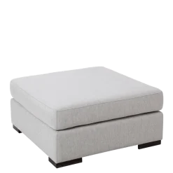 Pouf Loft gris 80 x 80 cm H 40 cm