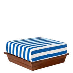 Pouf Lounge Beach Club Blue 76 x 76 cm H 36 cm
