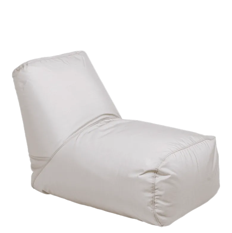 Pouf maxi gris 120 x 70 cm H 80 cm