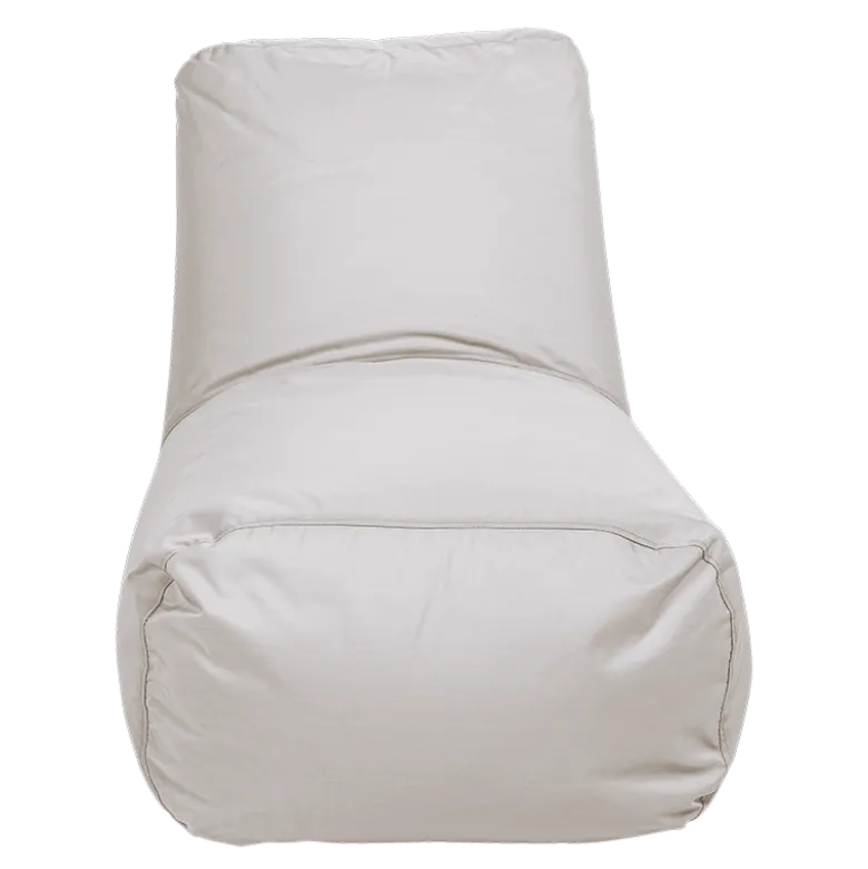Pouf maxi gris 120 x 70 cm H 80 cm