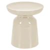 Pouf Olympe écru Ø 40 cm H 43 cm