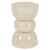 Pouf Totem écru Ø 30 cm H 46 cm