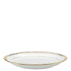 Ravier Vintage blanc et doré 21-24 cm x 14-16 cm