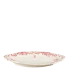 Ravier Vintage rouge rose 21-24 cm x 14-16 cm