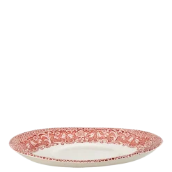Ravier Vintage rouge rose 21-24 cm x 14-16 cm