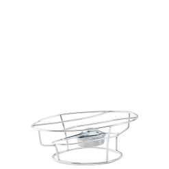 Réchaud fil argent L 35 H 12 P 25 cm