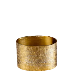Rond de serviette Ovale doré