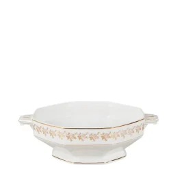 Saladier Vintage blanc et doré Ø 23-27 cm 2-3 L