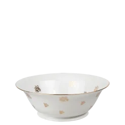 Saladier Vintage blanc et doré Ø 23-27 cm 2-3 L